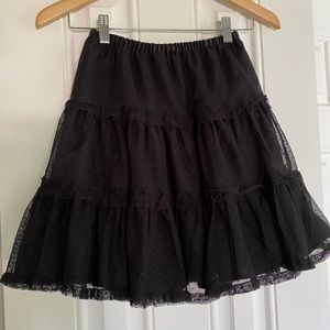 Hanna Andersson Tulle Skirt Tutu Sz 120 (5T) Black